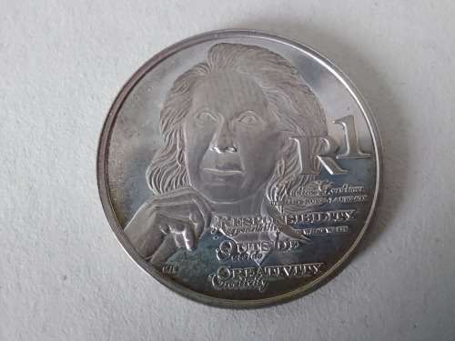 Super Sale! 2010 Nadine Gordimer Special Edition Uncirculated Silver R1 Coin (with COA & Pouch)