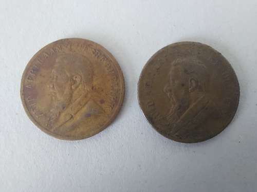 Super Sale! Lot of 2 x 1896 ZAR Paul Kruger Imitation Ponde!