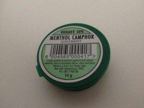 Right On Menthol Camphor Ointment