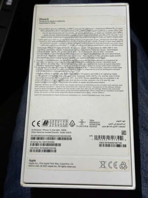 iPhone 13 starlight MINT condition