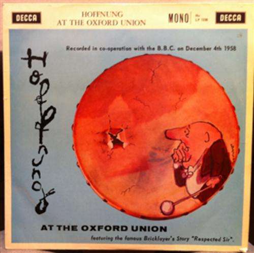 hoffnung "At the Oxford Union" 1960 recorded  in co-operation with BBC in 1960 "Decca"