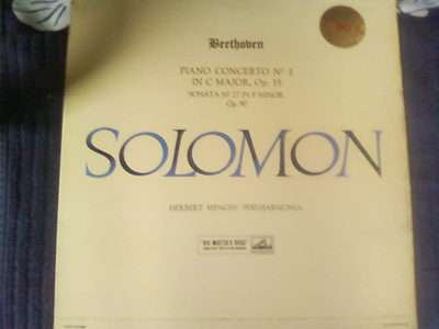 ASD 1583 - HMV - Herbert Menges - beethoven Solomon LP Stereo W/G LABEL Highly Collectable