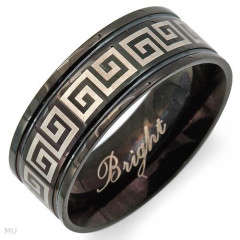 BRIGHT Elegant Gents Comfort fit Ring Beautifully Crafted in Stainless steel. Total item weight 6.5g