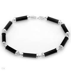 Attractive Brand New Bracelet With Genuine Jades Made of 925 Sterling silver. Total item weight 5.8g