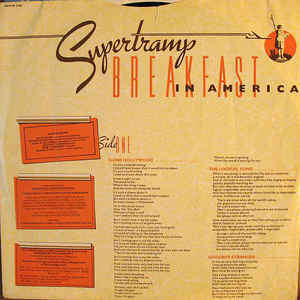 Breakfast In America ¿(LP, Album) A&M Records AMLH 63708 South Africa 1979