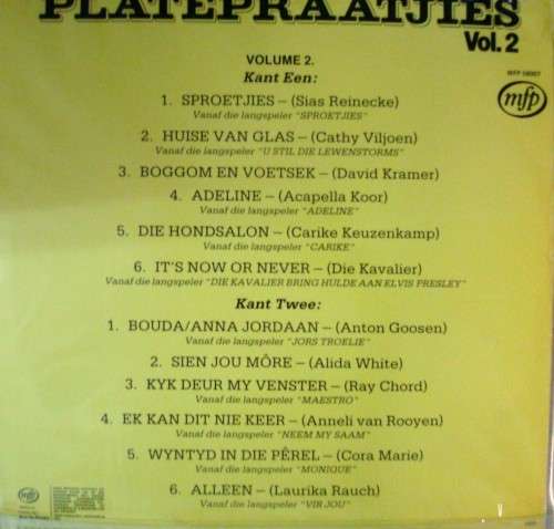 Platepraatjies Vol 2 **MFP 58007**SA Press**LP*1982