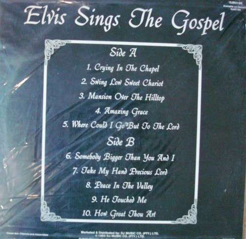Elvis sings the Gospel**DJR 2194**SA Press **LP