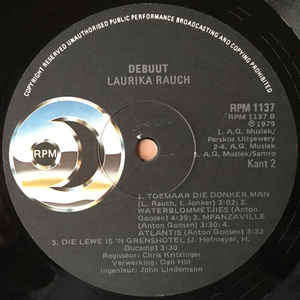 Laurika Rauch *** Debuut**RPM 1137**RSA Press**1979**LP