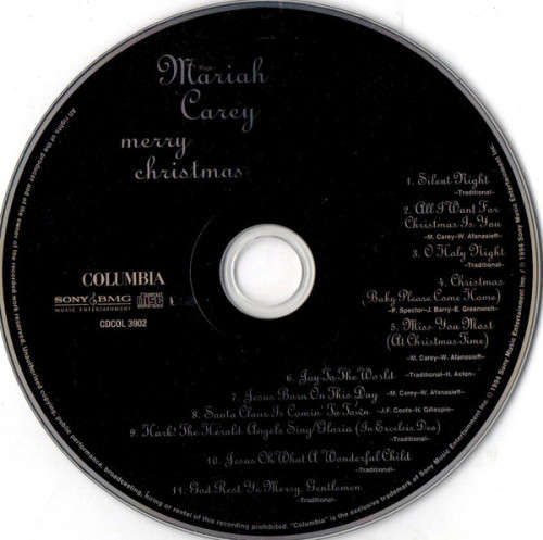 Mariah Carey ** Merry Christmas **Columbia ** CDCOL 3902 ***CD
