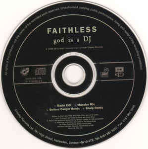 Faithless - God Is A DJ (CD, Maxi)