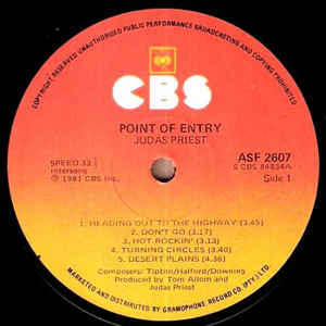 Judas Priest - Point Of Entry (LP, Album)