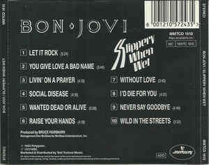 Bon Jovi - Slippery When Wet (CD, Album, RE)