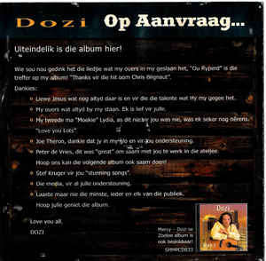 Dozi  Op Aanvraag... CD