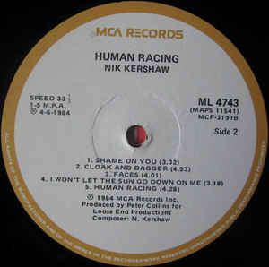 Nik Kershaw - Human Racing (LP, Album)
