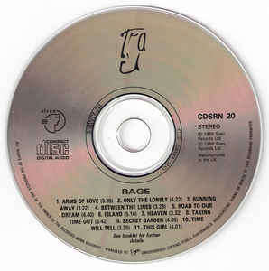T'Pau - Rage (CD, Album)