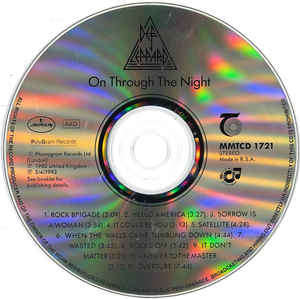 Def Leppard - On Through The Night (CD, Album)