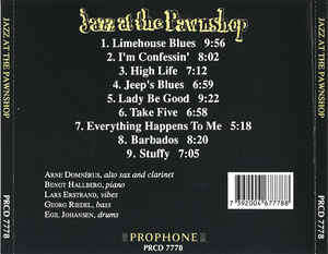 Arne Domnérus, Bengt Hallberg, Lars Erstrand, Georg Riedel, Egil Johansen - Jazz At The Pawnshop (CD