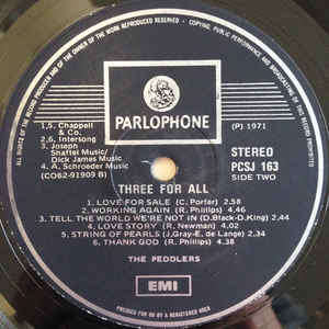 Peddlers* - Three For All (LP, Album)