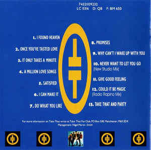 Take That - Take That & Party (CD, Album, RE)