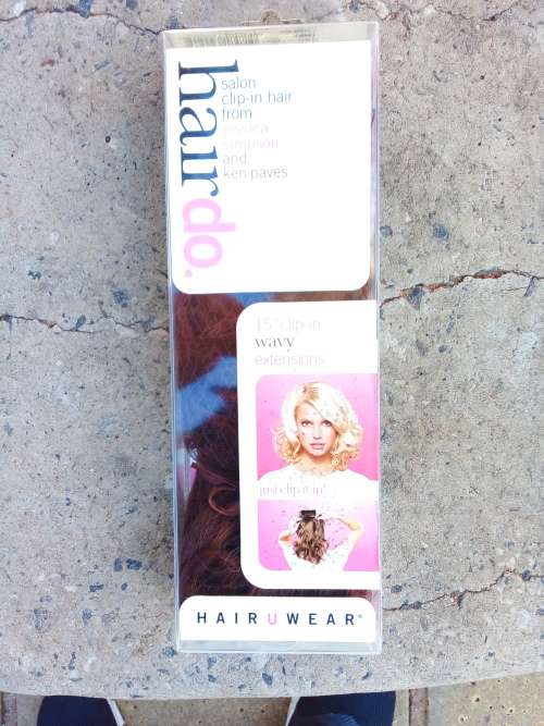 HAIRUWEAR - Hairdo 15` Clip in extensions wavy - PO# 568Js - Dark Copper- Jessica simpson