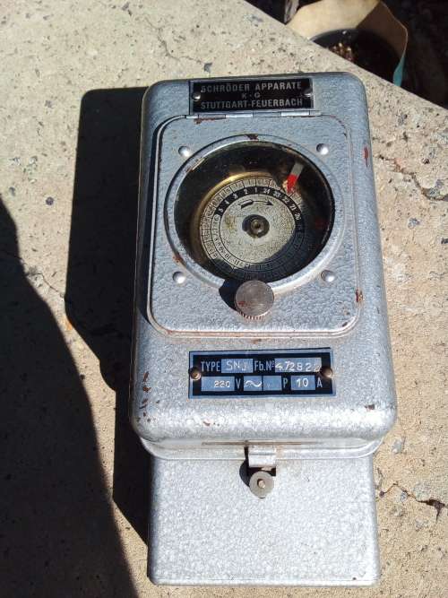 Vintage 1930 TIMER - schröder apparate stuttgart-feuerbach SNJ 472822- MADEIN GERMANY