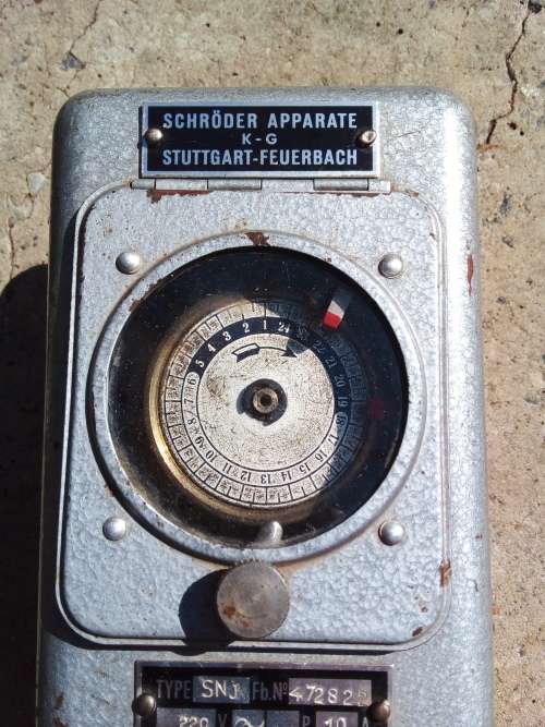 Vintage 1930 TIMER - schröder apparate stuttgart-feuerbach SNJ 472822- MADEIN GERMANY