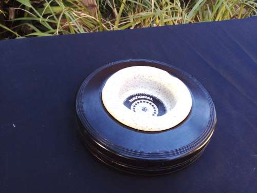 A vintage NATIONAL TYRE SERVICES - tyre ashtray - 100% Original