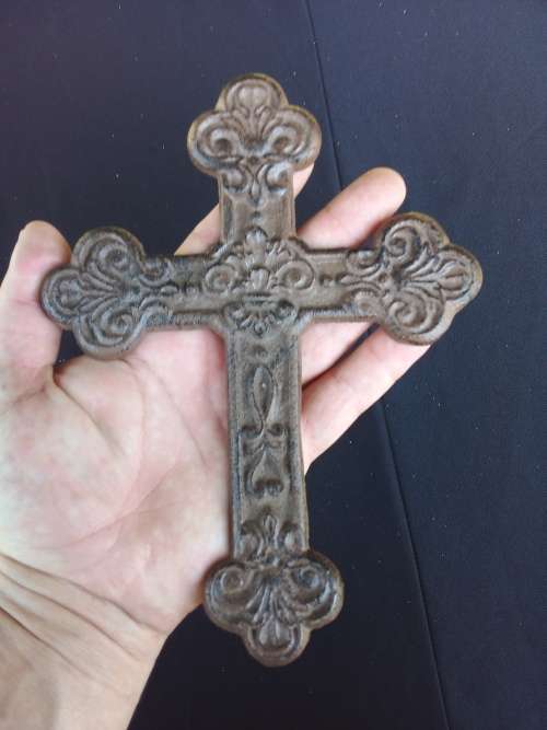 2 X CAST IRON CROSSES - AMAZING