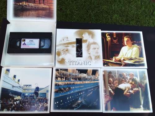Titanic VHS Collector`s Edition 1998 Inc Tape 8 Collector Cards 35mm Film Cell  - BRAND NEW