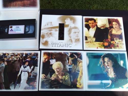 Titanic VHS Collector`s Edition 1998 Inc Tape 8 Collector Cards 35mm Film Cell  - BRAND NEW