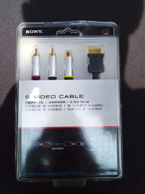 PS3 S-VIDEO CABLE Official Sony NEW PS1 PS2 AV PlayStation TV PSX - STERKINEKOR
