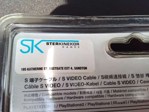 PS3 S-VIDEO CABLE Official Sony NEW PS1 PS2 AV PlayStation TV PSX - STERKINEKOR