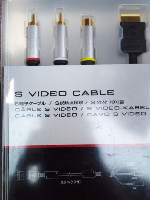 PS3 S-VIDEO CABLE Official Sony NEW PS1 PS2 AV PlayStation TV PSX - STERKINEKOR