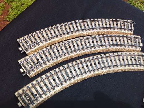 Märklin 13 Curved Track M Rails - Made in Western Germany - 6 x 5100 - 3 x 5120 - 4 x 5200