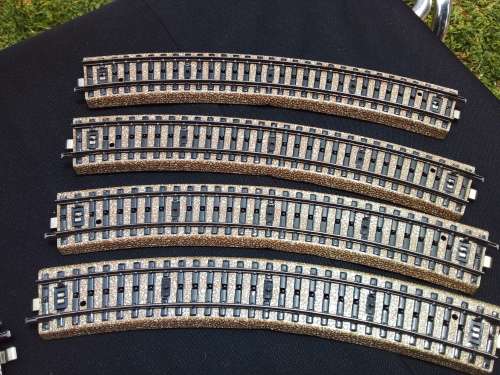 Märklin 13 Curved Track M Rails - Made in Western Germany - 6 x 5100 - 3 x 5120 - 4 x 5200