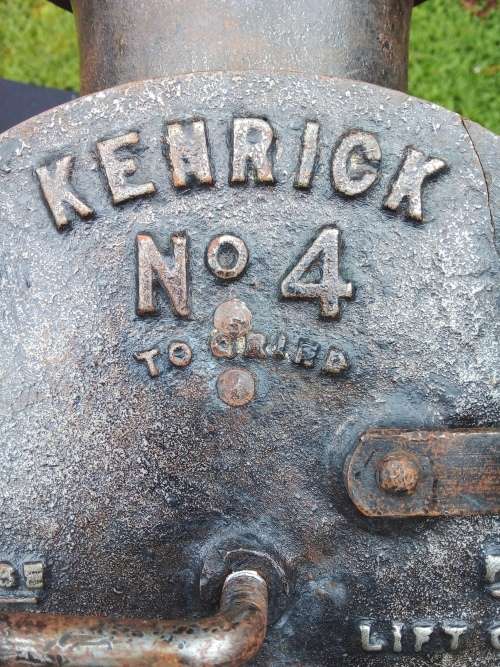 Vintage Kenrick no 4 cast iron coffee grinder  - 100% Working - Change Coarse to Fine
