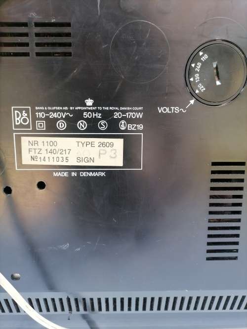 BANG & OLUFSEN - TURNTABLE BEOGRAM MODEL 1203 - BEOMASTER 1100 - MADE IN DENMARK - 100% WORKING