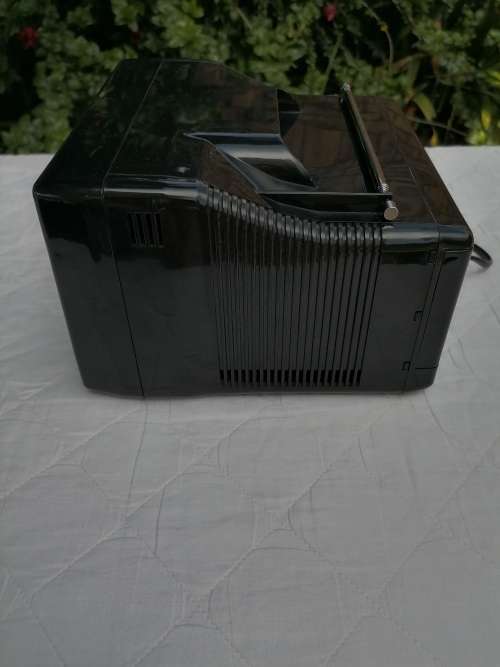 VINTAGE - TEDELEX - ACN-7205 5` Black/White Mini Television AND Radio - 100% WORKING