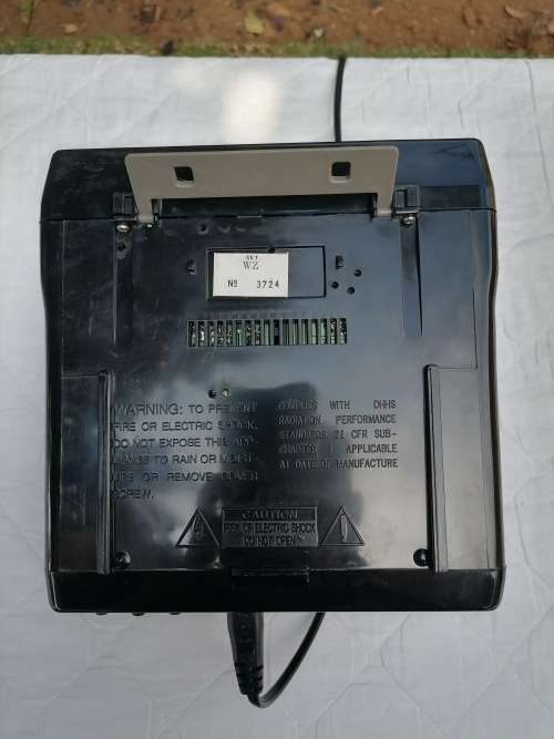 VINTAGE - TEDELEX - ACN-7205 5` Black/White Mini Television AND Radio - 100% WORKING