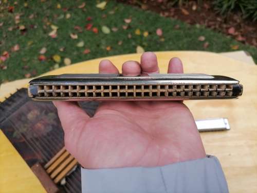 VINTAGE ROSEN GERMAN AUTOHARP - BRAVLALPINI M.HOHNER HARMONICA MADE IN GERMANY - 1 X HARMONICA
