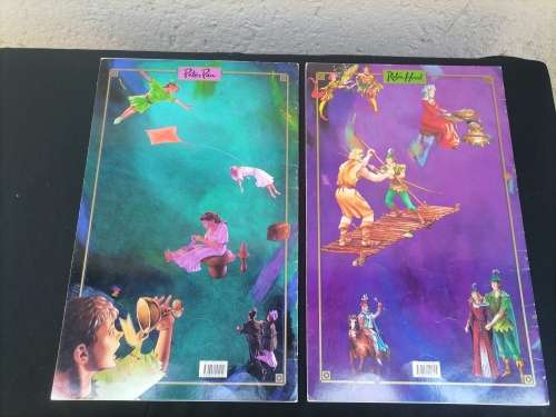 Robin Hood/Peter Pan story-telling pictorial book 1992 Tormont Canada JANE BRIERLEY - 2 BOOKS
