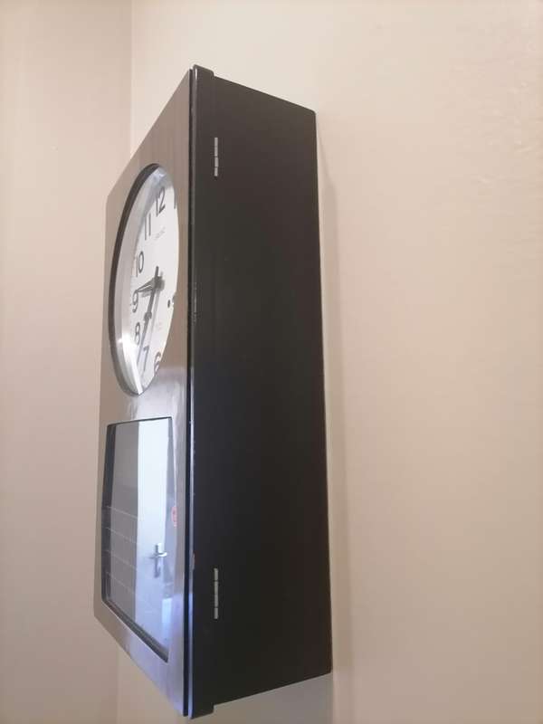 1970`S - Vintage Seiko 30-Day Wall Mantel Clock  Striking Day date Wall Clock - MINT CON WITH KEY