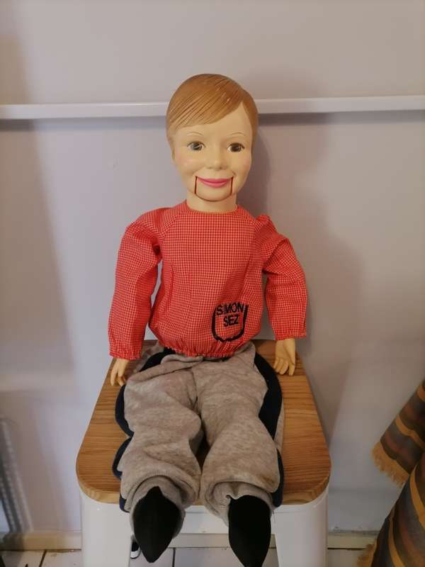VERY RARE - 1973 HORSMAN DOLLS SIMON SEZ PROFESSIONAL HAND PUPPET - AMAZING