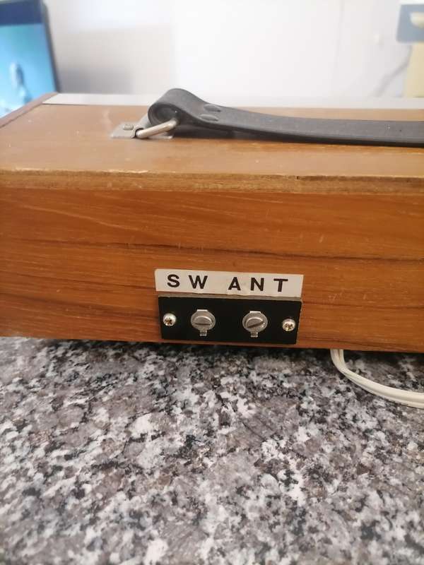 1950`S VINTAGE PYE SOLID STATE RADIO ALARM CLOCK - PORTABLE - REAL DILES - 100% WORKING