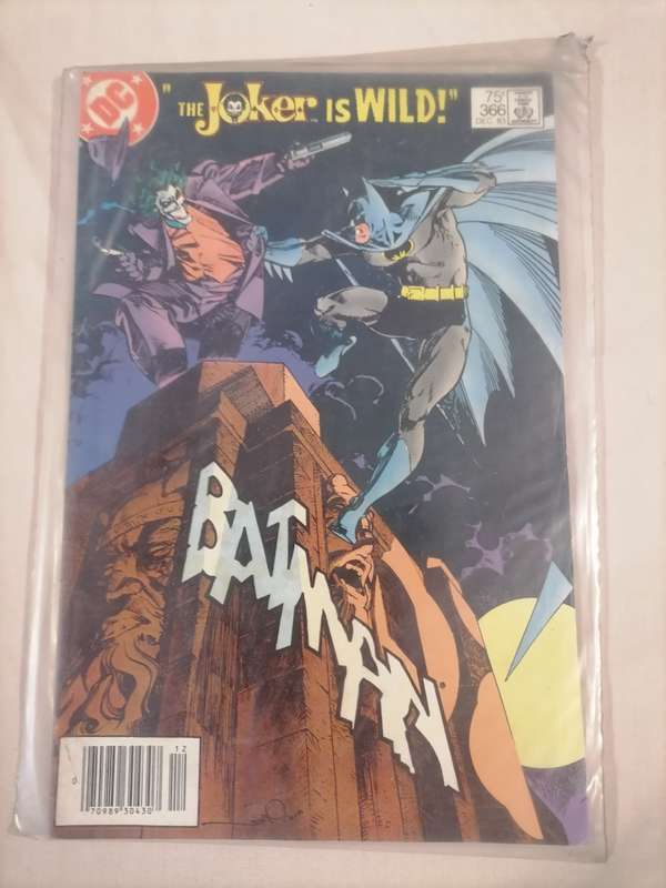 *R1400* Batman #366 DC Comics 1983 - `THE JOKER IS WILD` - COMES WITH PLASTIC SLEEVE - EXCELLENT CON