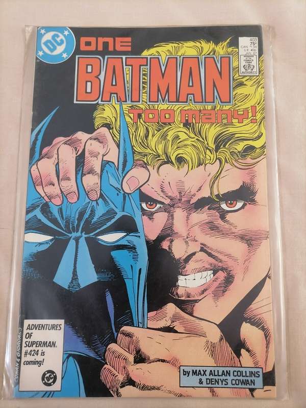 R1200 - BATMAN Comics #403 (DC Jan 1987)  EXCELLENT CONDITION COMES WITH PLASTIC SLEEVE