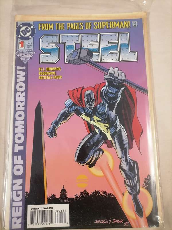 Steel Issue #1 (February 1994, DC Comics) - EXCELLENT CONDITION COMES WITH PLASTIC SLEEVE SLEEVE