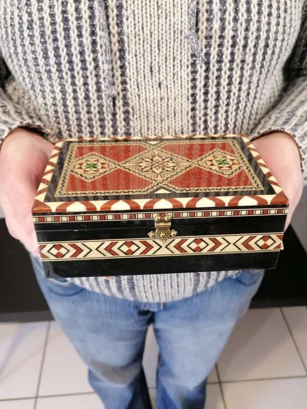 Mother of Pearl Jewelry Box - AMAZING CONDITION