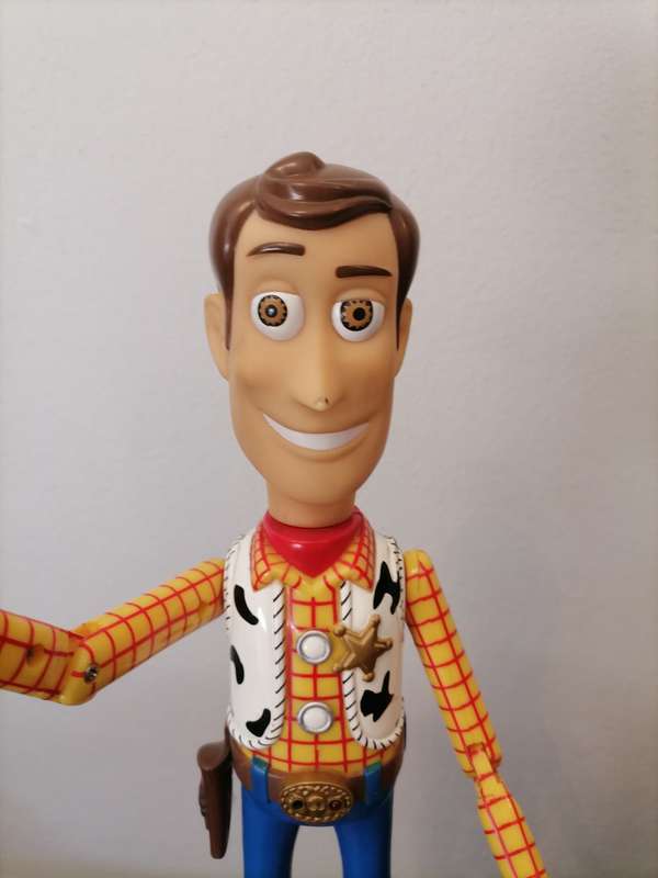 Toy Story Talking Woody Thinkway Toys Disney Pixar Push button Woody 100% WORKING & Bullseye Horse
