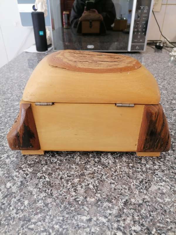 Oak Hand Made Jewelry/ TRINKET Box Very Heavy
